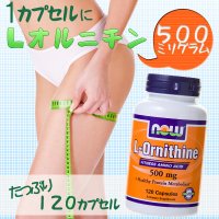 Now Foods L-オルニチン500mg 120カプセル（受注発注）
