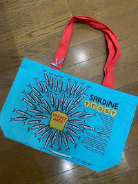 トレジョで一番人気♪！同梱不可！ トレーダージョーズ TRADER JOES イワシ エコバッグ ショッピングバッグ エコ コットン トレジョ SARDINE BAG