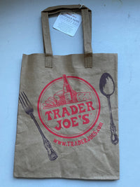 即納！同梱不可！トレーダージョーズエコバッグ TRADER JOE'S ウォッシャブル ペーパー グローサリー バッグ トレジョ