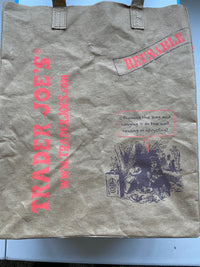 即納！同梱不可！トレーダージョーズエコバッグ TRADER JOE'S ウォッシャブル ペーパー グローサリー バッグ トレジョ